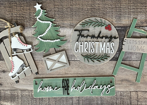 FARM CHRISTMAS WAGON INSERT -  NESTING BOX EXCLUSIVE