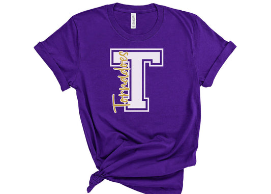 Custom Varsity School Spirit Wear Adult Tee | Taylorville Tornadoes | Spirit Wear