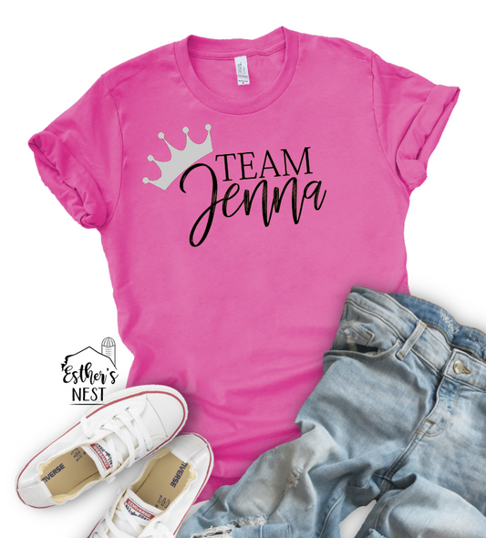 Custom TEAM JENNA tee