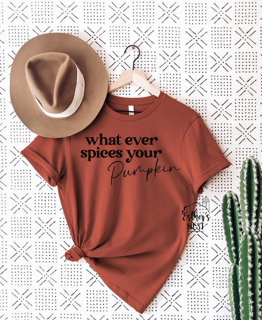 Pumpkin Spice Tee Shirt | Fall Collection