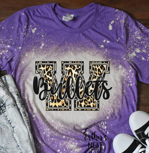 Bleached Adult Spirit Tee | Williamsville Bullets | Spirit Wear