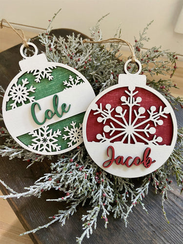 Personalized Snowflake Christmas Ornament | Christmas Decor | Home Decor