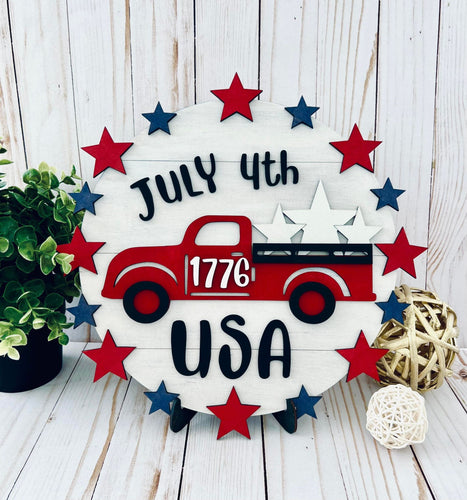 4th of July Table Sign | DIY Collection | Patriotic Collection