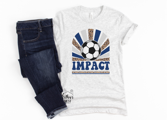 Impact FC Soccer Hygee 2022 Fall School Spirit Wear Adult Tee | Impact FC | Spirit Wear Collection